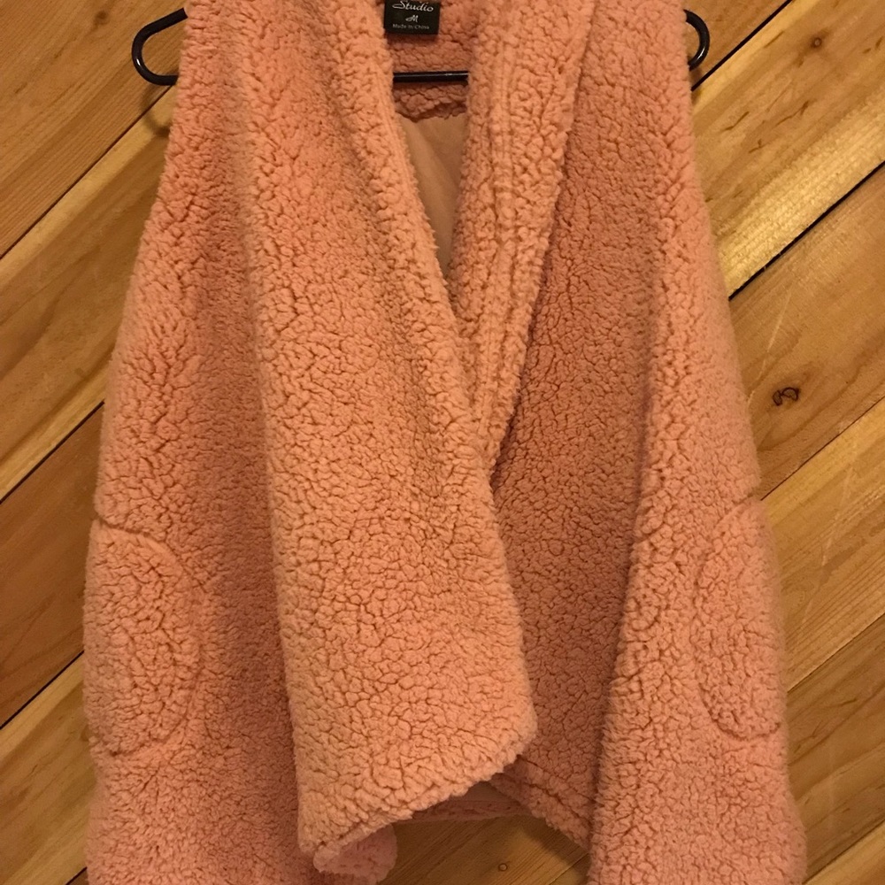 3/$21 Sherpa Fleece Pink Vest